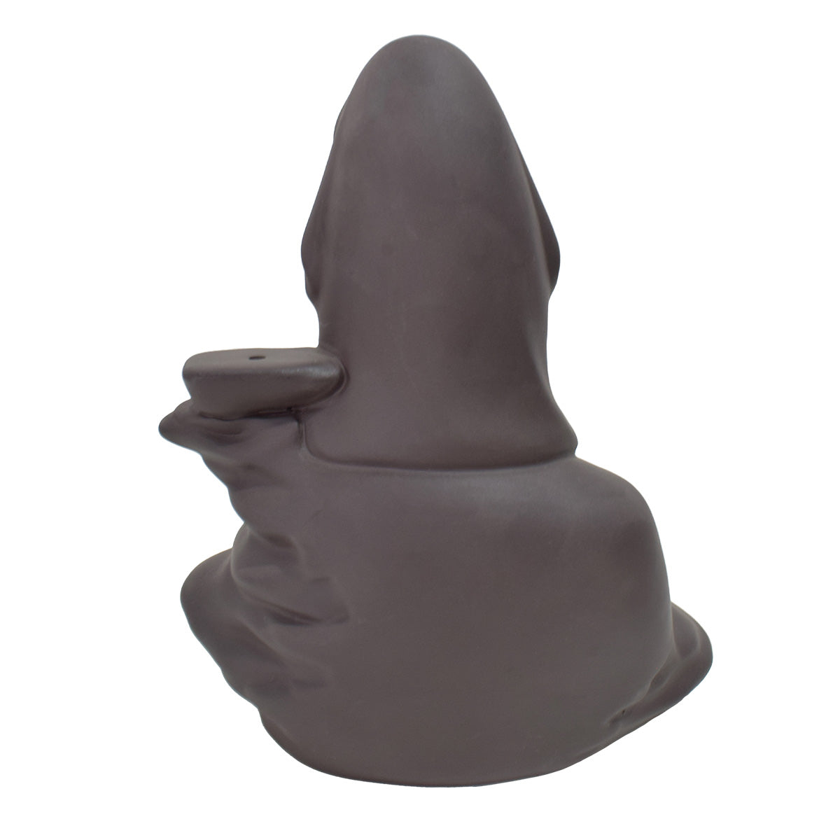 Suport conuri parfumate, Naimeed D5079, cascada de fum, aromaterapie, ceramica, Maro, 16x10x21cm