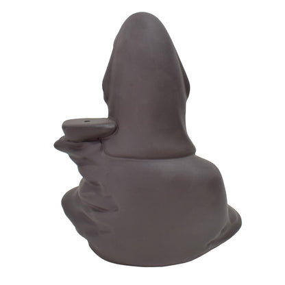 Suport conuri parfumate, Naimeed D5079, cascada de fum, aromaterapie, ceramica, Maro, 16x10x21cm