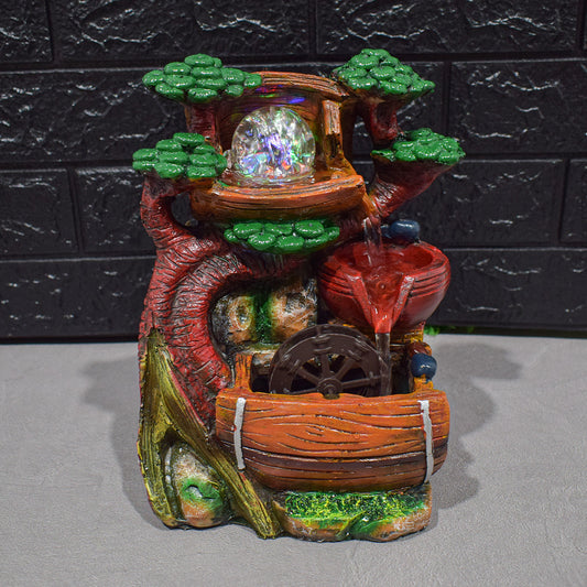 Fantana arteziana, LED, pompa submersibila, Naimeed D5099, 18x14x26cm