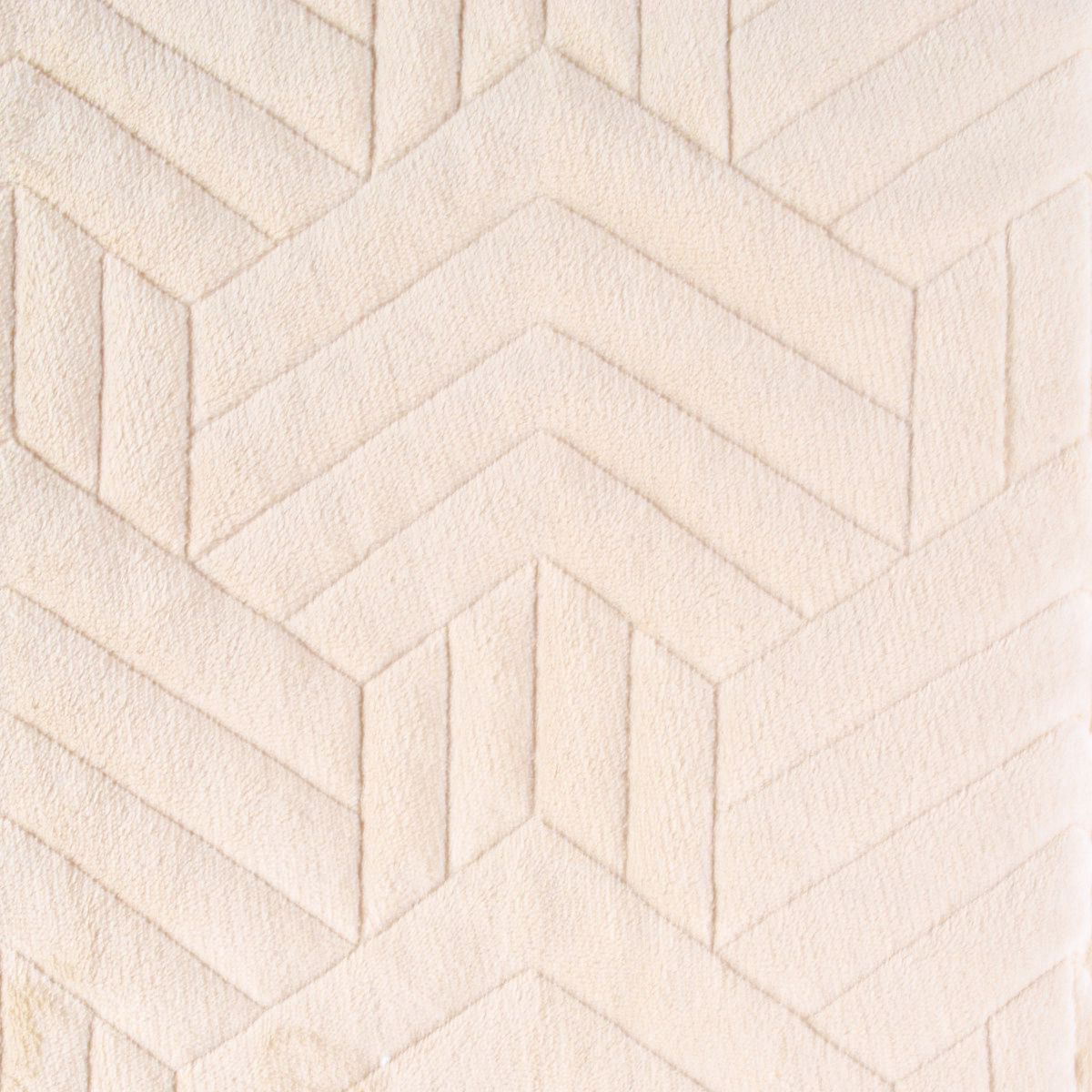 Cuvertura Canapea, Naimeed D5117M, 70x210cm, poliester, pufoasa, matlasata, Crem
