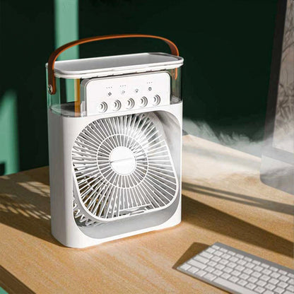 Ventilator, umidificator, Naimeed D5120, alimentare USB, Alb