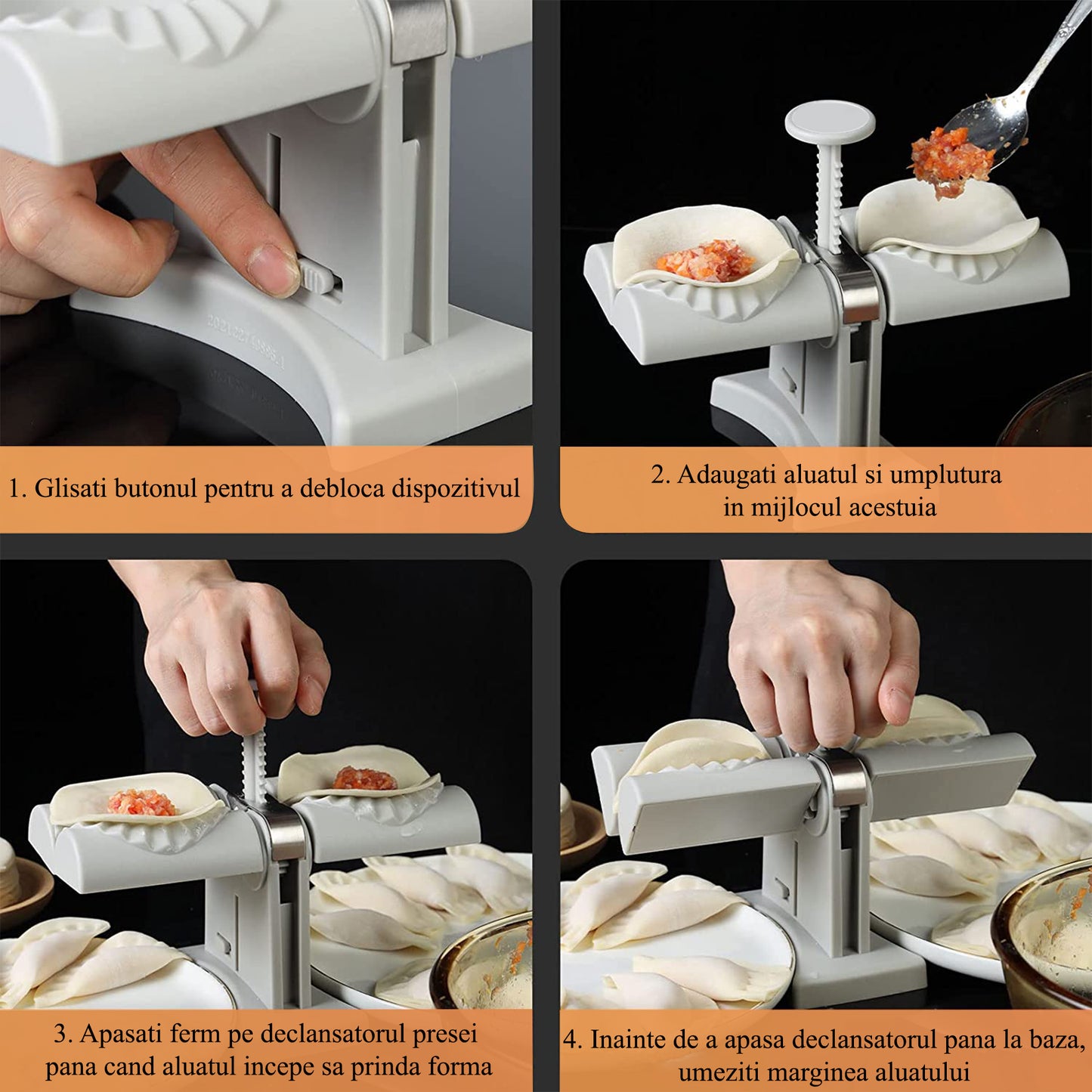 Aparat pentru umplut galuste, coltunasi, ravioli, Naimeed D5133