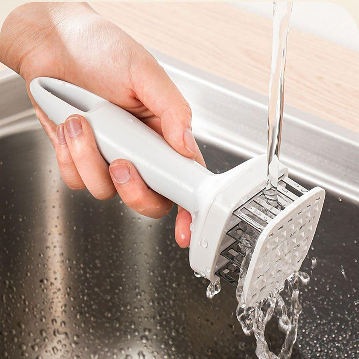 Dispozitiv pentru fragezit carnea, Naimeed D5137, Alb