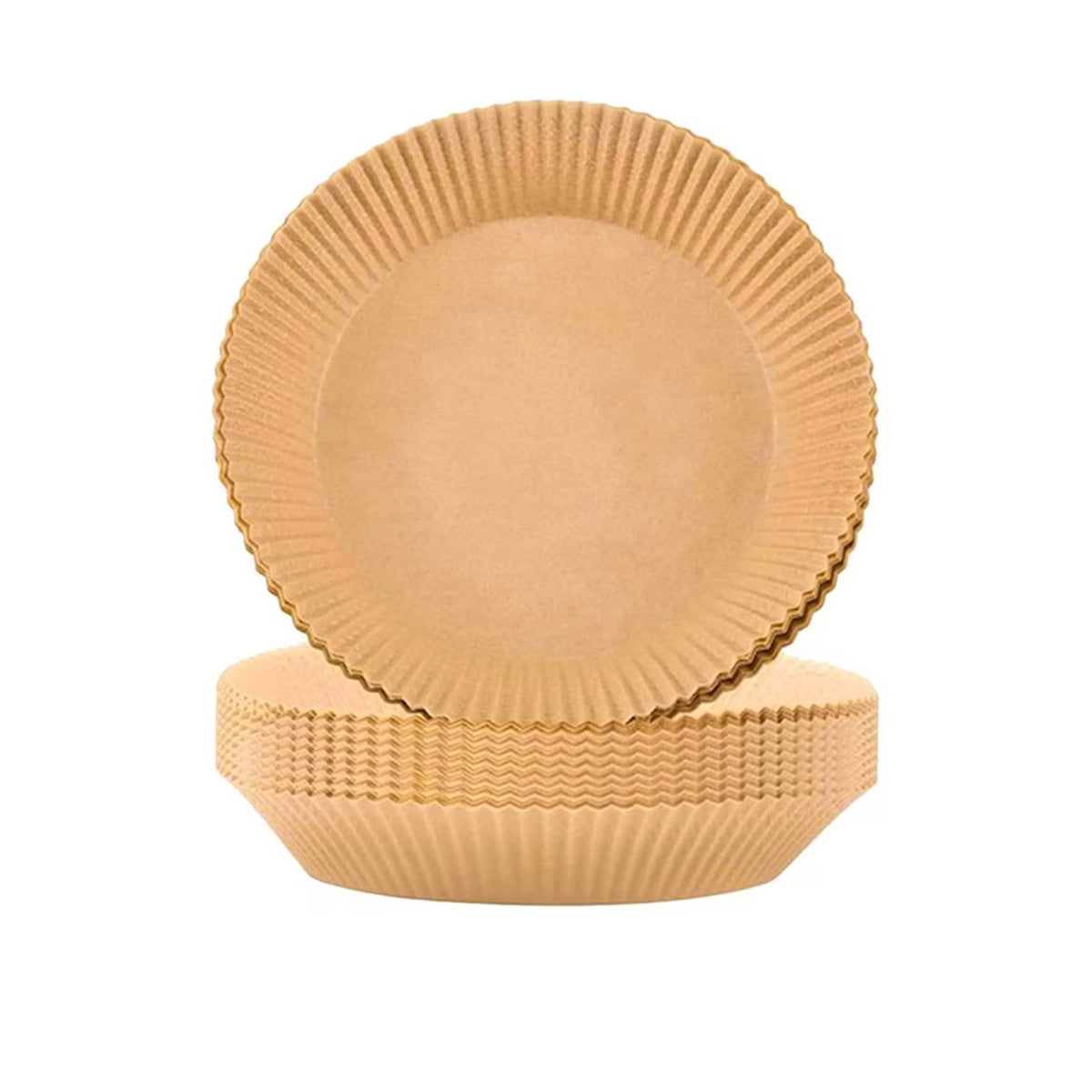 Set 100 bucati hartie de copt, Naimeed D5142, pentru friteuza, cuptor cu microunde, Maro