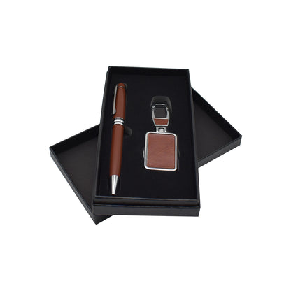 Set 2 piese, Naimeed D5245, breloc, pix, elegant, Maro