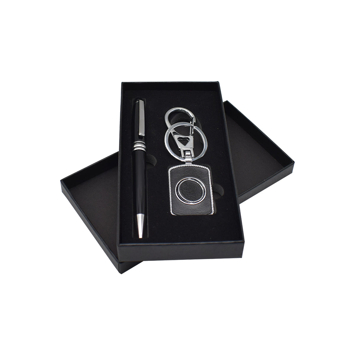 Set 2 piese, Naimeed D5245, breloc, pix, elegant, Negru