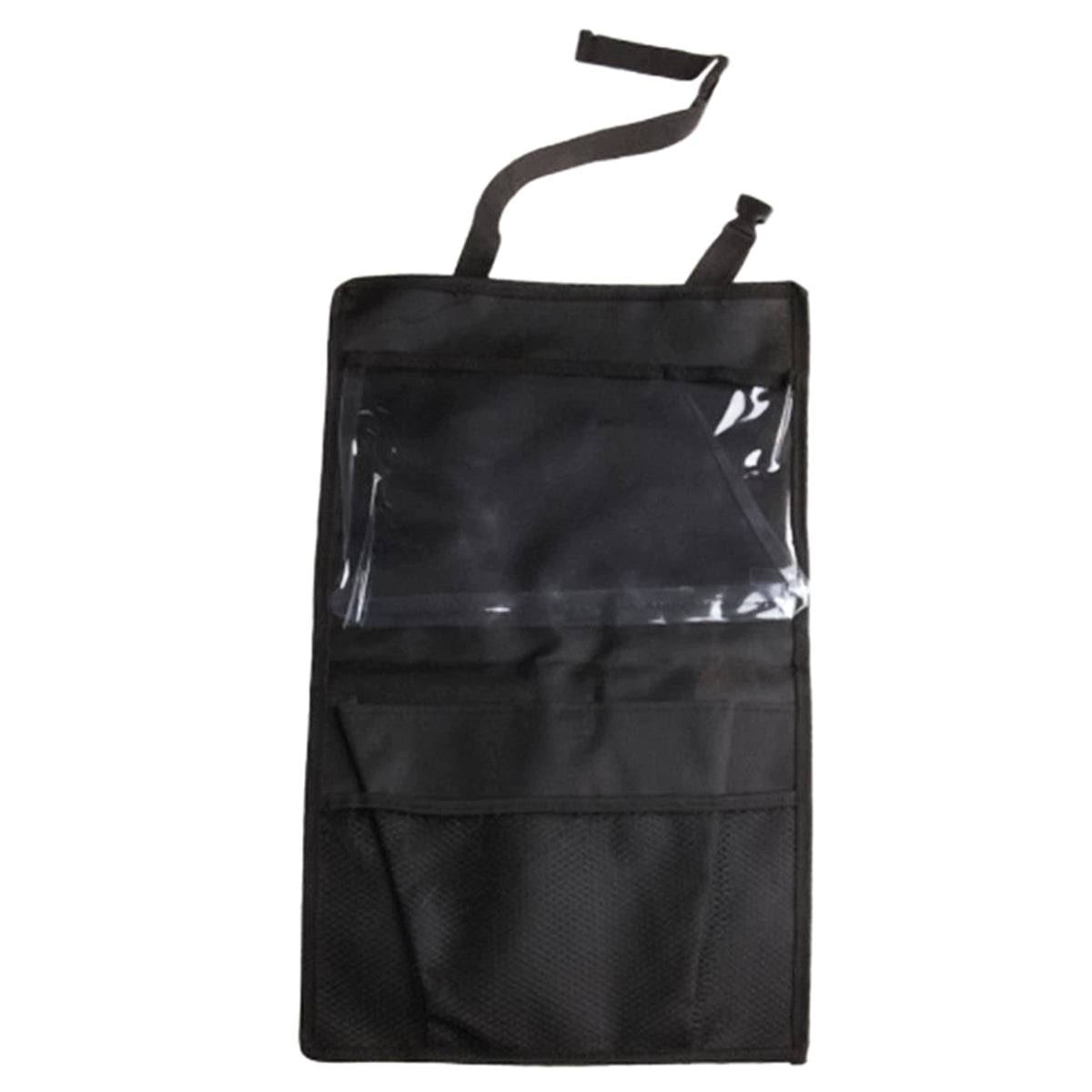 Organizator auto, suport tableta, Naimeed D5147, 3 buzunare, montare pe spatele scaunului, Negru