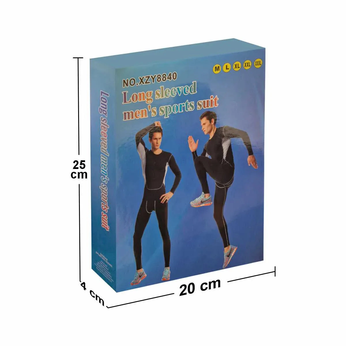 Echipament sportiv barbati, Naimeed D5148, costum compresie,marime M, Negru - 221.ro