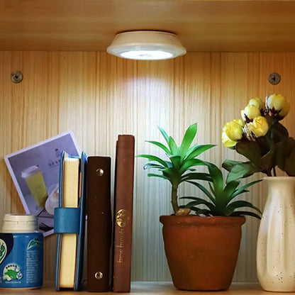 Set 3 lampi LED, Naimeed D5164, alimentare cu baterii,  3 trepte de intensitate, control prin telecomanda, wireless, Alb
