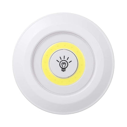 Set 3 lampi LED, Naimeed D5164, alimentare cu baterii,  3 trepte de intensitate, control prin telecomanda, wireless, Alb