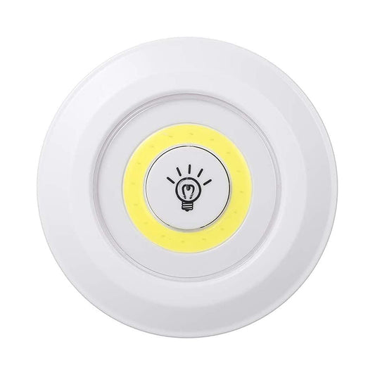 Set 3 lampi LED, Naimeed D5164, alimentare cu baterii,  3 trepte de intensitate, control prin telecomanda, wireless, Alb