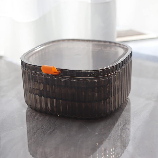 Cutie bijuterii, Naimeed D5176, 3 nivele, Negru
