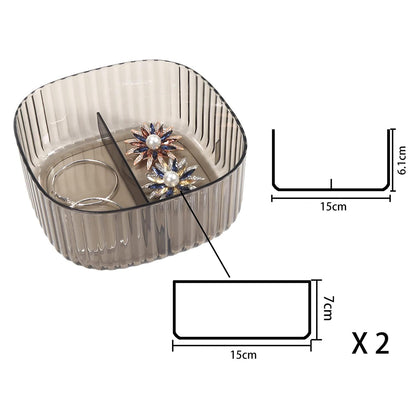 Cutie bijuterii, Naimeed D5176, 3 nivele, Negru