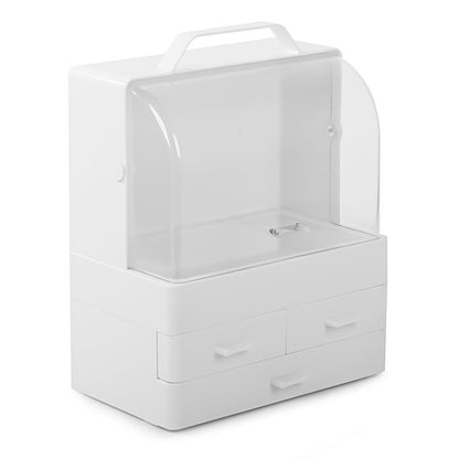 Organizator cosmetice, Naimeed D5179, 3 sertare, Alb