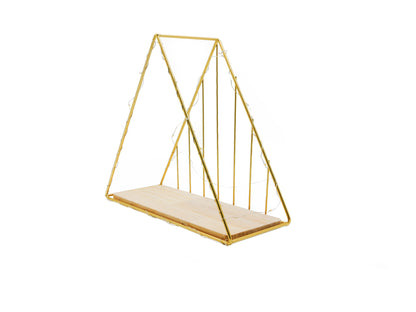 Etajera Suspendata, Luminite Led, Auriu, Naimeed D52,  22x25.5x10 cm