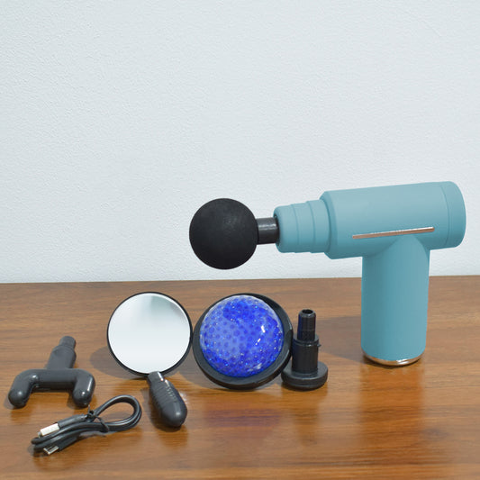 Aparat masaj, tip pistol, cu vibratii, Naimeed D5213, Albastru