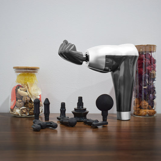 Aparat masaj, tip pistol, cu vibratii, Naimeed D5214, Negru