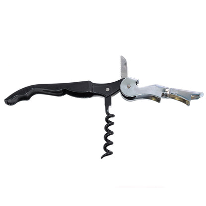 Set 4 piese, Naimeed D5248, tirbuson, dop de servire, inel antipicurare, dop conic, Argintiu