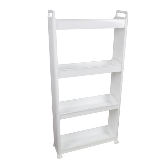 Raft multifunctional, 4 niveluri, Naimeed D5281, Alb, 56x18x115cm