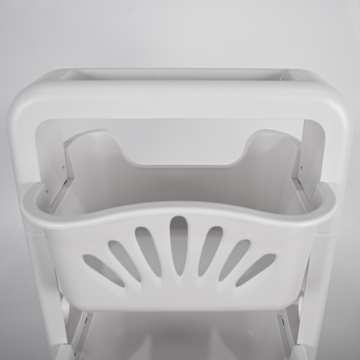 Raft multifunctional, 4 niveluri, Naimeed D5284, Alb, 43x24x115cm