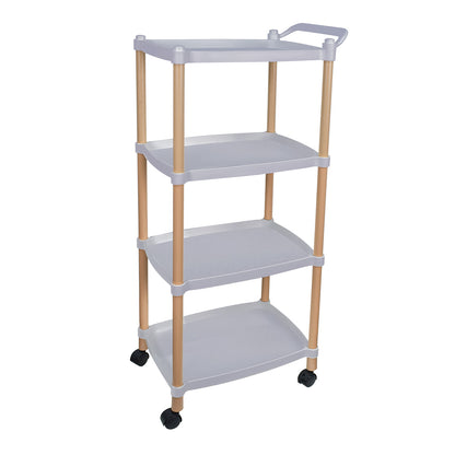 Raft multifunctional, 4 niveluri, Naimeed D5286, Gri, 48x32x108cm