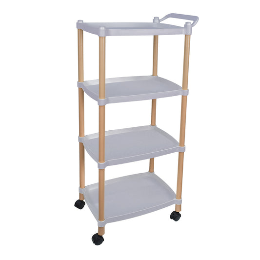 Raft multifunctional, 4 niveluri, Naimeed D5286, Gri, 48x32x108cm