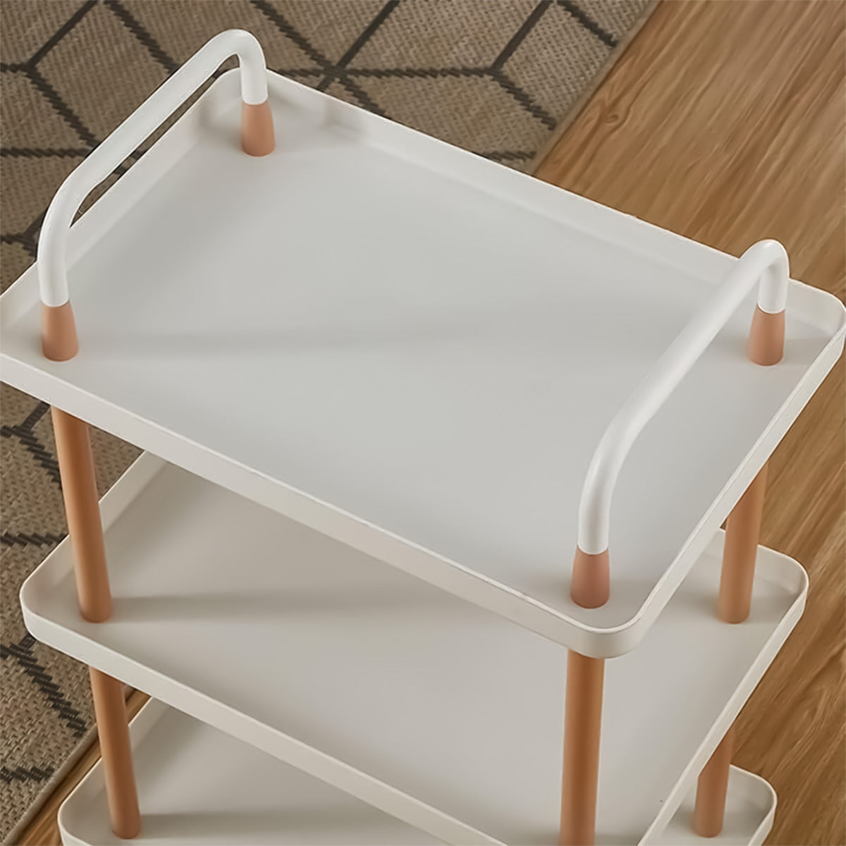 Raft multifunctional, 3 niveluri, Naimeed D5291, Alb, 53x35x87cm