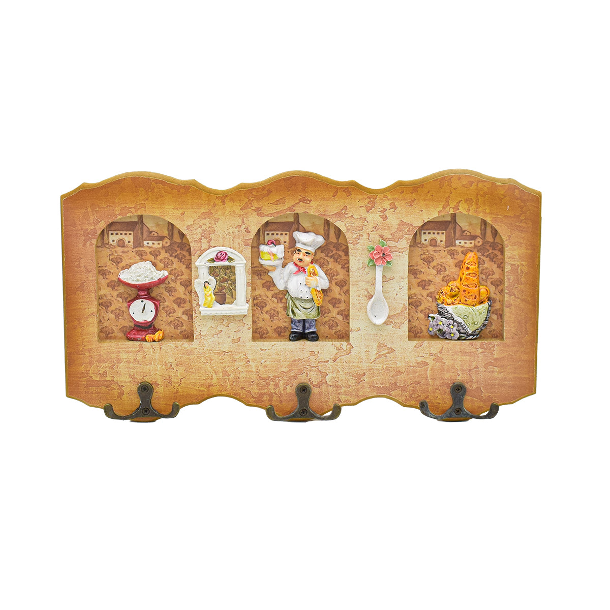Cuier decorativ D53, 34x19 cm, m4