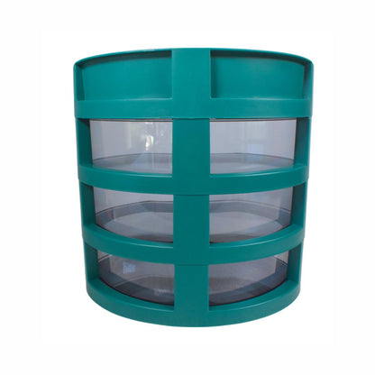 Organizator cosmetice, capac transparent, Naimeed D5317, 21x29x30cm, Verde