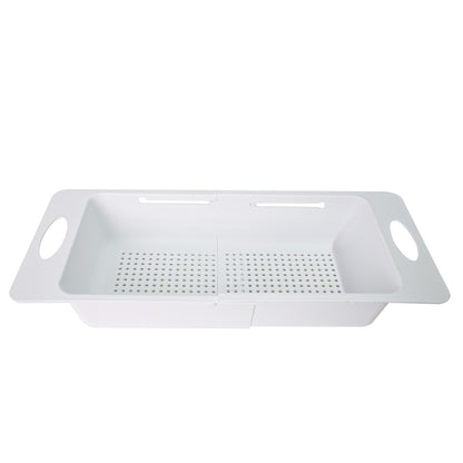 Strecuratoare extensibila pentru chiuveta, Naimeed D5347, bol detasabil, Alb, 38x20x9cm