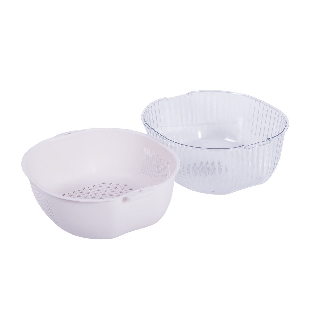 Set strecuratoare cu bol detasabil, Naimeed D5348, plastic, 31x27X12cm, Alb