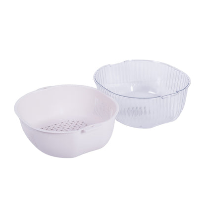 Set strecuratoare cu bol detasabil, Naimeed D5348, plastic, 31x27X12cm, Alb