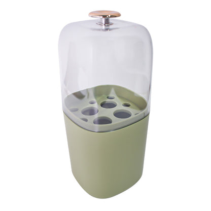 Organizator cosmetice, capac transparent, Naimeed D5376, 10x10x22cm, Verde