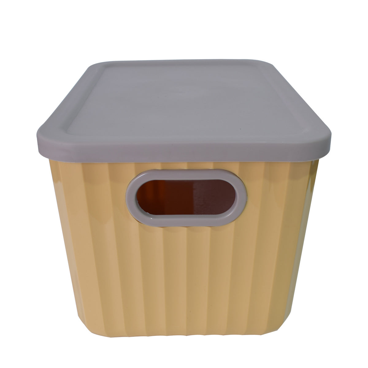 Cutie depozitare, cu capac, Naimeed D5381, Galben, 26x18x16cm