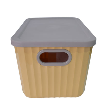 Cutie depozitare, cu capac, Naimeed D5381, Galben, 26x18x16cm