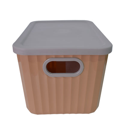 Cutie depozitare, cu capac, Naimeed D5381, Maro, 26x18x16cm