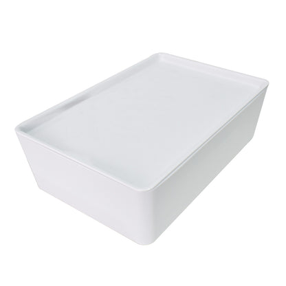 Cutie depozitare, cu capac, Naimeed D5383, Alb, 26x18x8cm