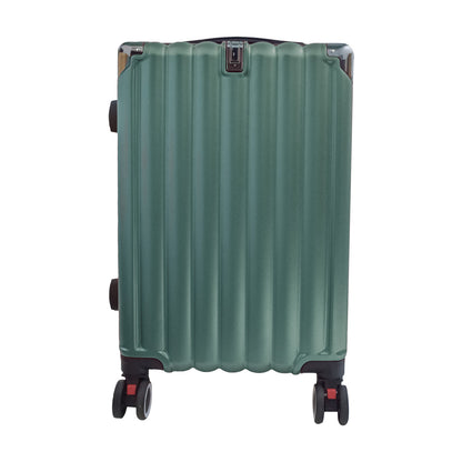 Troler voiaj, Naimeed D5388M, 4 roti duble 360 grade, ABS, inchidere cifru, Verde, 42x27x68cm