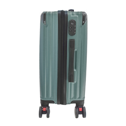 Troler voiaj, Naimeed D5388L, 4 roti duble 360 grade, ABS, inchidere cifru, Verde, 50x31x79cm