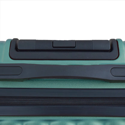 Troler voiaj, Naimeed D5388L, 4 roti duble 360 grade, ABS, inchidere cifru, Verde, 50x31x79cm