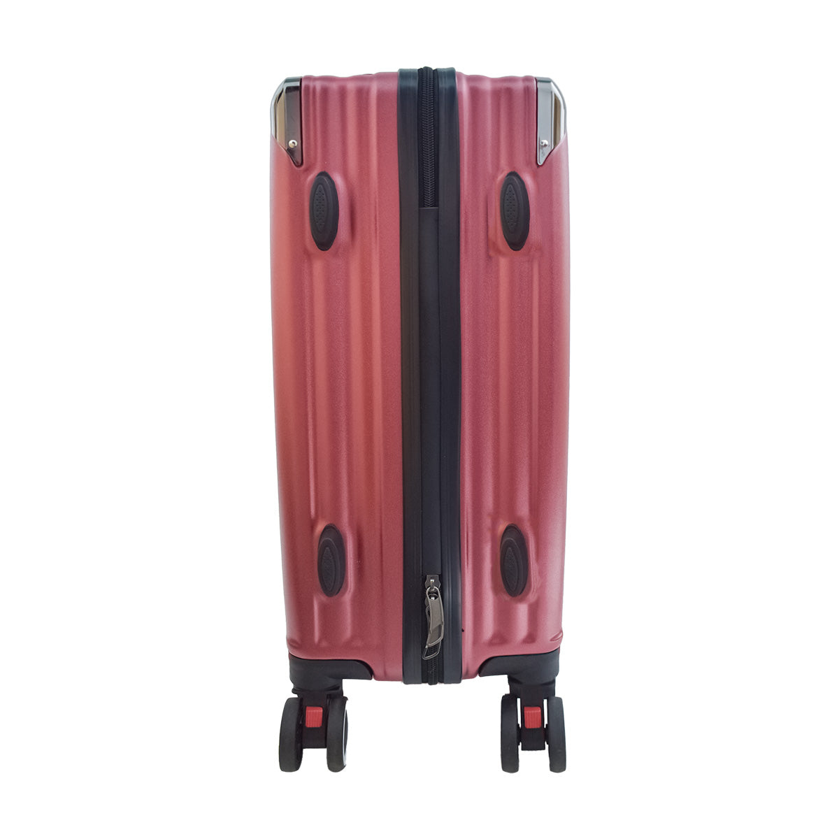 Troler voiaj, Naimeed D5390M, 4 roti duble 360 grade, ABS, inchidere cifru, Rosu, 42x27x68cm