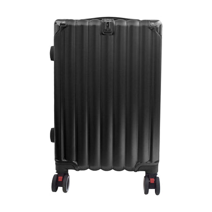 Troler voiaj, Naimeed D5391S, 4 roti duble 360 grade, ABS, inchidere cifru, Negru, 38x23x60cm