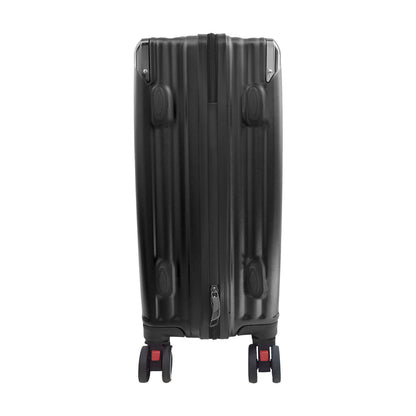 Troler voiaj, Naimeed D5391L, 4 roti duble 360 grade, ABS, inchidere cifru, Negru, 50x31x79cm