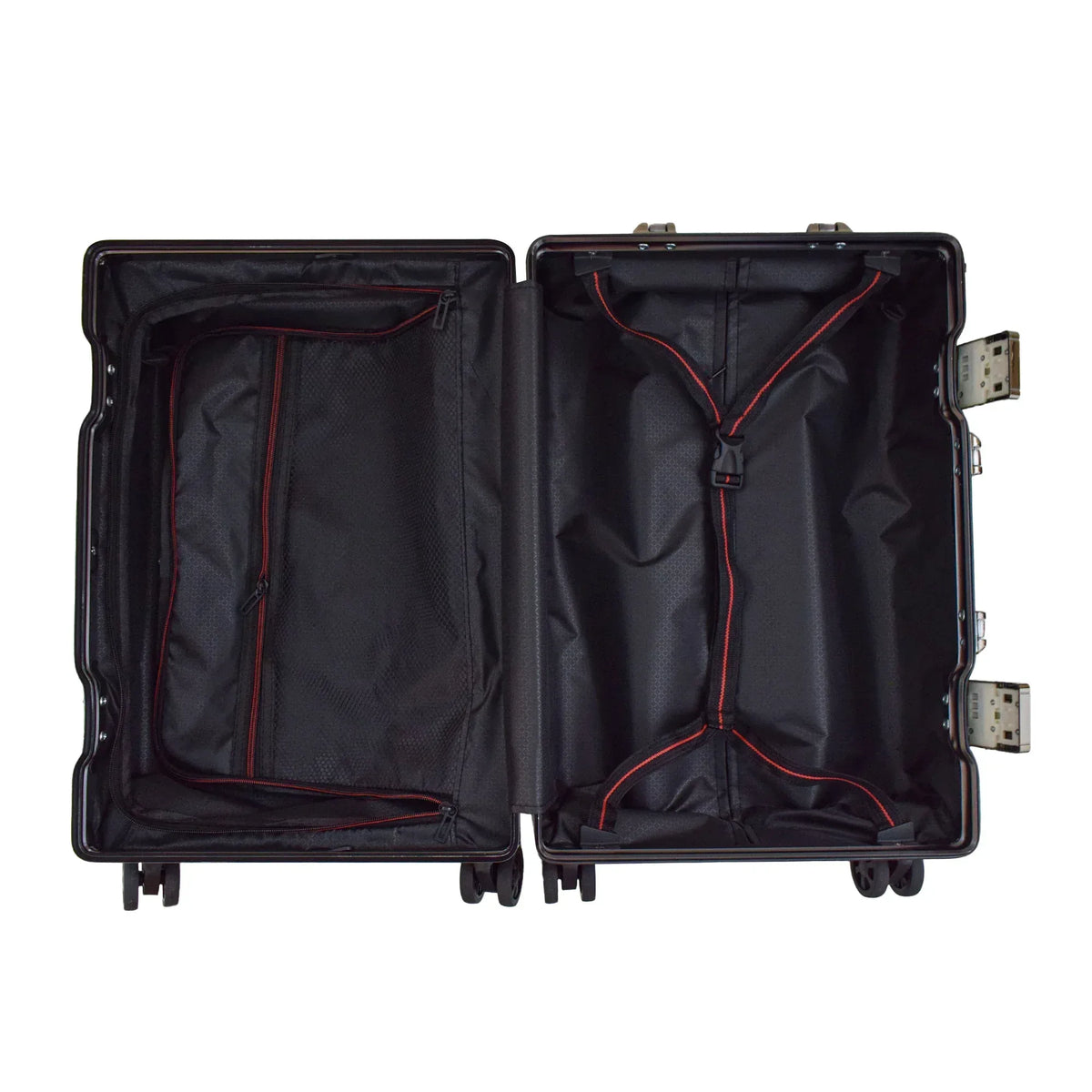 Troler, bagaj de cala, Naimeed D5397L, Premium Voyage, 4 roti duble 360 grade, ABS, inchidere cifru, Negru, 50x33x77cm - 221.ro