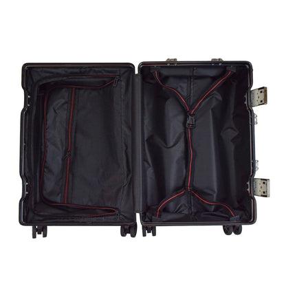 Troler, bagaj de cala, Naimeed D5397L, Premium Voyage, 4 roti duble 360 grade, ABS, inchidere cifru, Negru, 50x33x77cm - 221.ro
