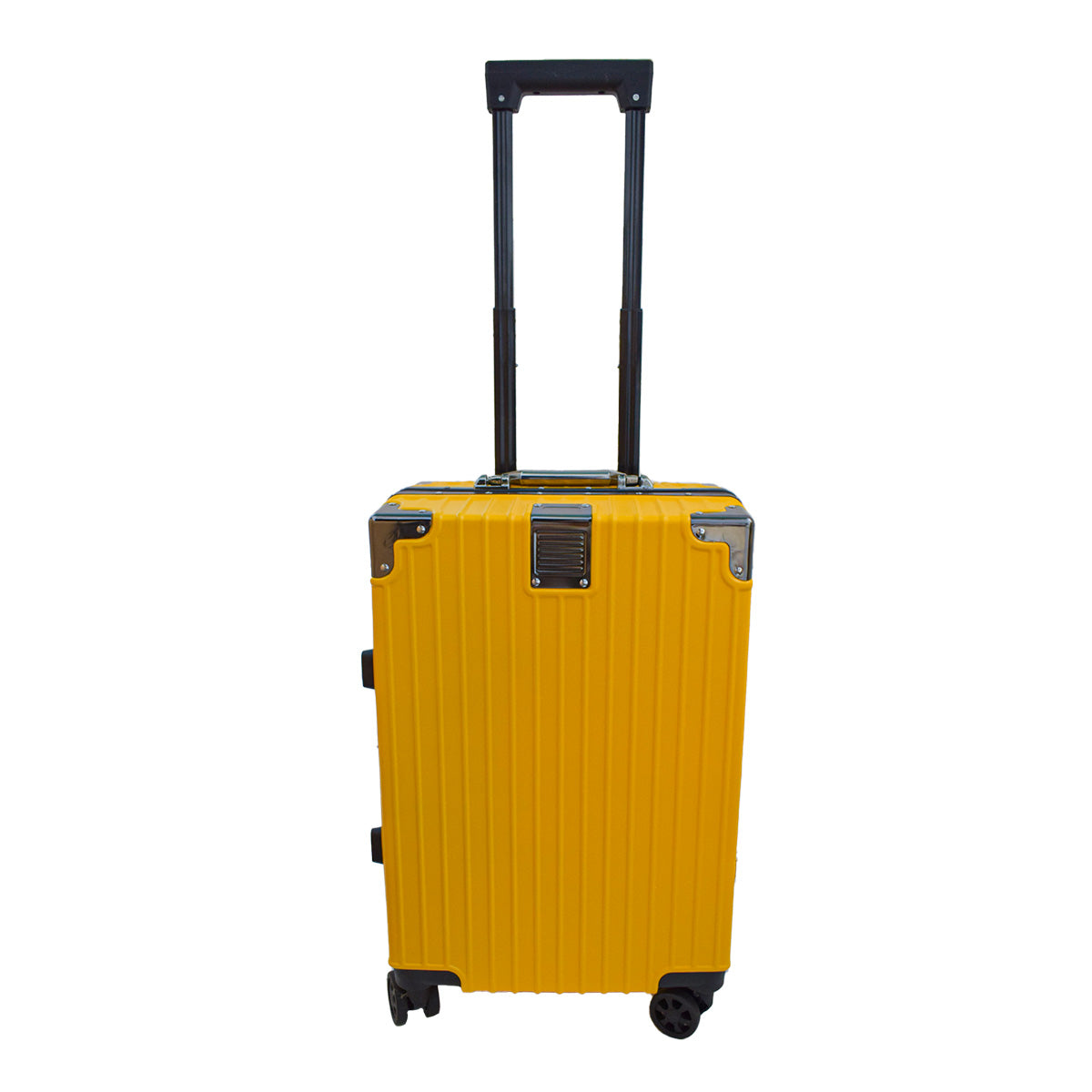 Troler, cabina avion, Naimeed D5393S, Premium Voyage 4 roti duble 360 grade, ABS, inchidere cifru, Galben, 34x23x55cm