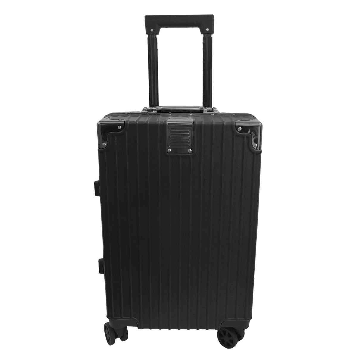 Troler, bagaj de cala, Naimeed D5396L, Premium Voyage, 4 roti duble 360 grade, ABS, inchidere cifru, Negru, 44x29x71cm