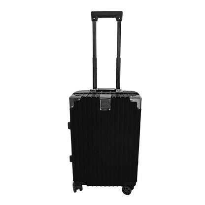 Troler, cabina avion, Naimeed D5396S, Premium Voyage, 4 roti duble 360 grade, ABS, inchidere cifru, Negru, 34x23x55cm - 221.ro