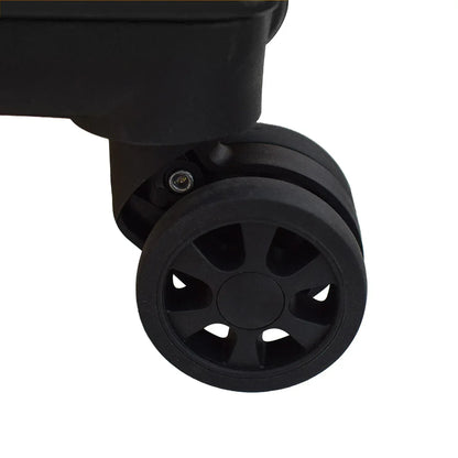 Troler, cabina avion, Naimeed D5396S, Premium Voyage, 4 roti duble 360 grade, ABS, inchidere cifru, Negru, 34x23x55cm - 221.ro