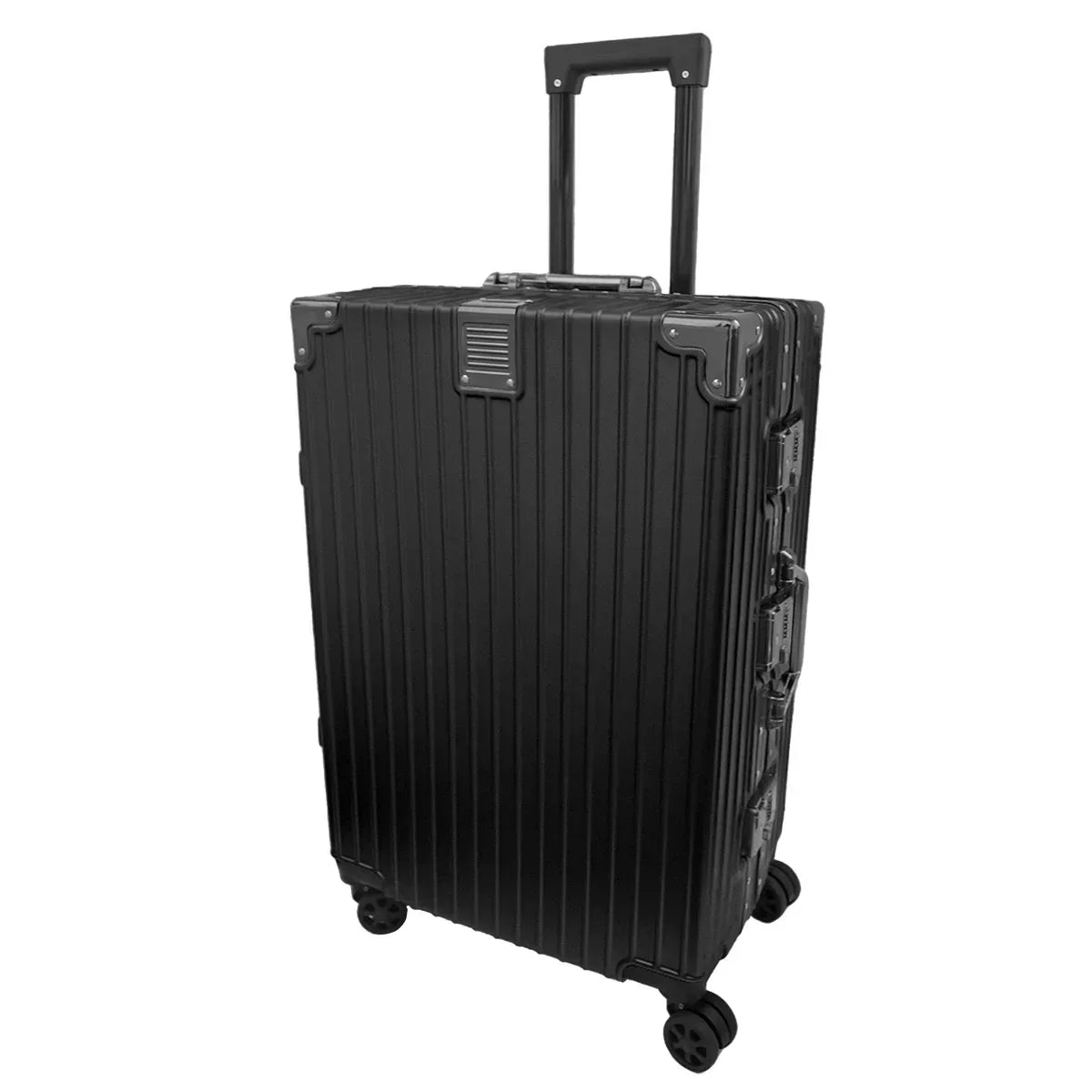 Troler, bagaj de cala, Naimeed D5397L, Premium Voyage, 4 roti duble 360 grade, ABS, inchidere cifru, Negru, 50x33x77cm - 221.ro